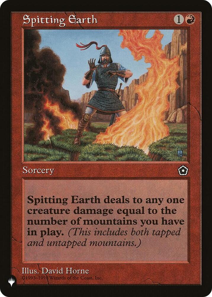 Spitting Earth  (The List Reprints)  | Good Games Adelaide SA