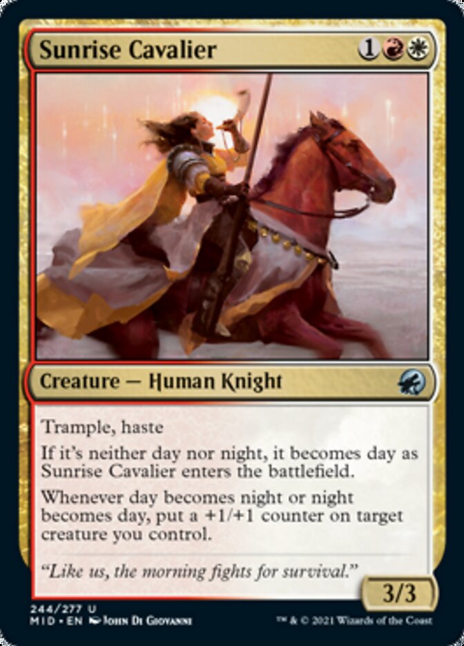 Sunrise Cavalier [Innistrad: Midnight Hunt] | Good Games Adelaide SA