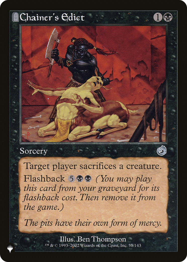 Chainer's Edict [The List Reprints] | Good Games Adelaide SA