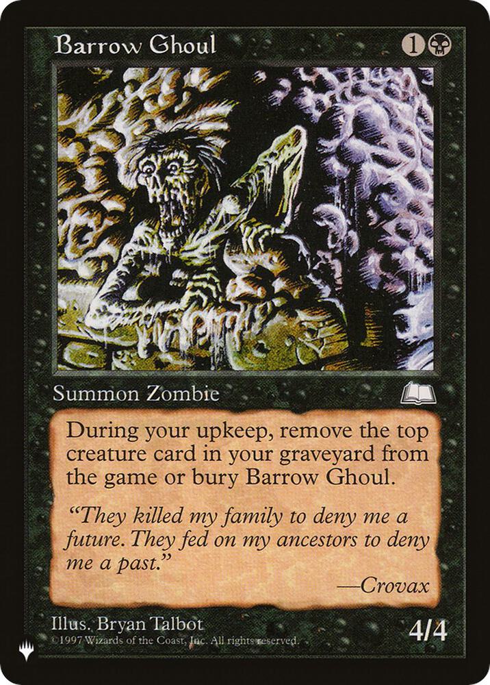Barrow Ghoul  (The List Reprints)  | Good Games Adelaide SA