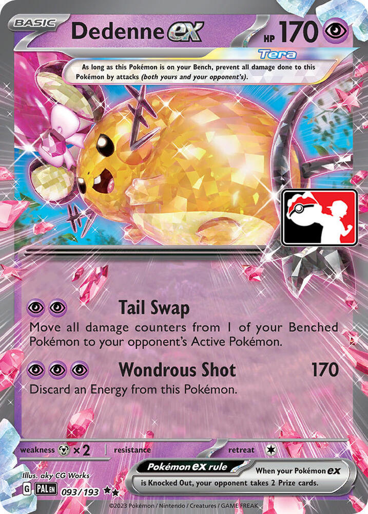 Dedenne ex Series 4 093/193 (Prize Pack Series Cards)  - Holofoil | Good Games Adelaide SA
