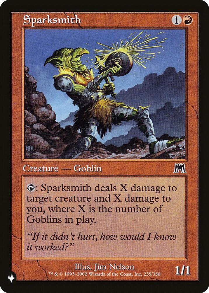 Sparksmith 235/350 (The List Reprints)  | Good Games Adelaide SA