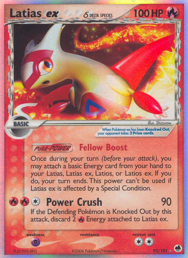 Latias ex (95/101) (Delta Species) [EX: Dragon Frontiers] | Good Games Adelaide SA