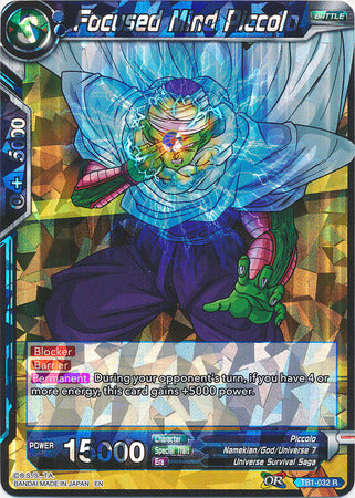 Focused Mind Piccolo (Shatterfoil) (TB1-032) [Dragon Brawl] | Good Games Adelaide SA