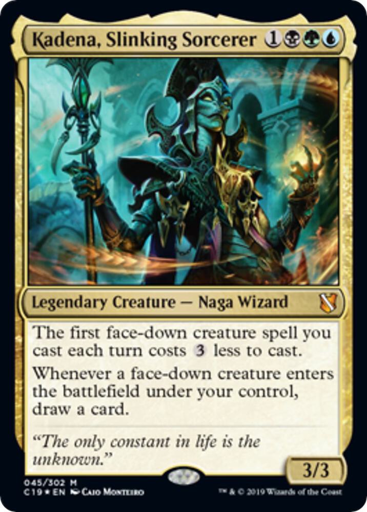Kadena, Slinking Sorcerer 45 (Oversize Cards)  - Foil | Good Games Adelaide SA