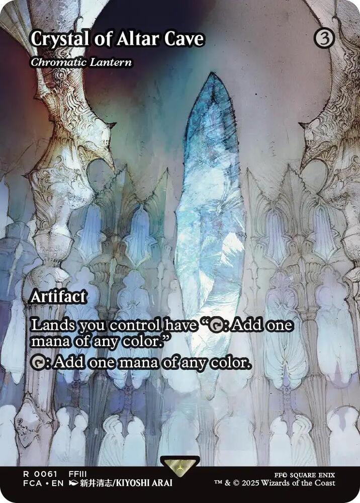 Crystal of Altar Cave Chromatic Lantern  61/0 (FINAL FANTASY: Through the Ages)  - Showcase Foil | Good Games Adelaide SA