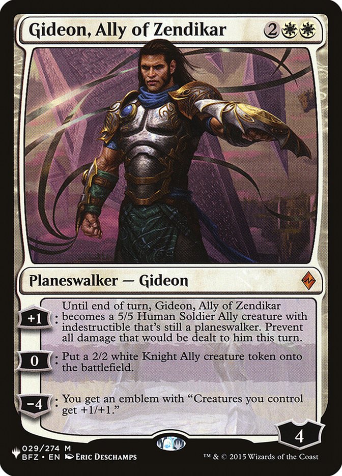 Gideon, Ally of Zendikar [The List] | Good Games Adelaide SA