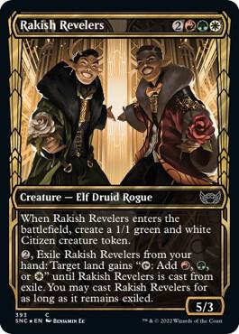 Rakish Revelers Gilded Foil 393 (Streets of New Capenna)  - Foil | Good Games Adelaide SA