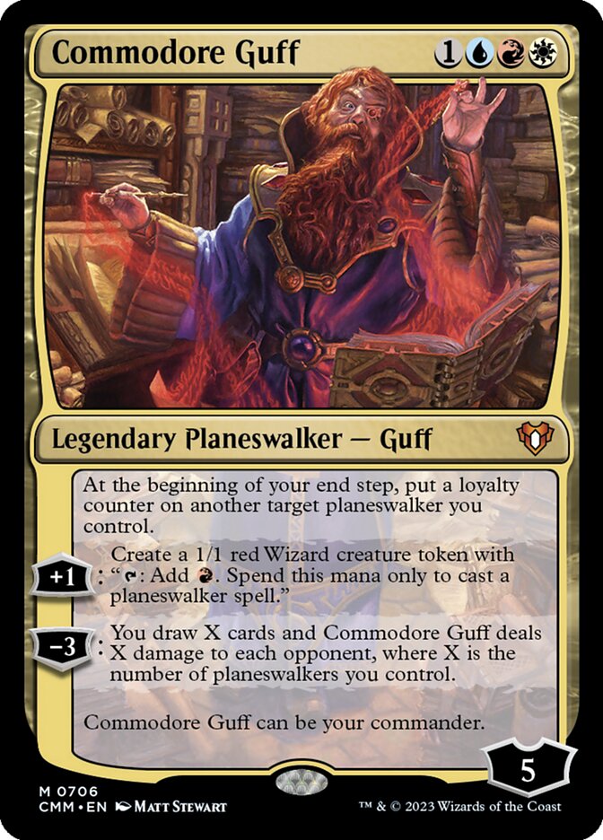 Commodore Guff 706 (Commander Masters)  - Foil | Good Games Adelaide SA