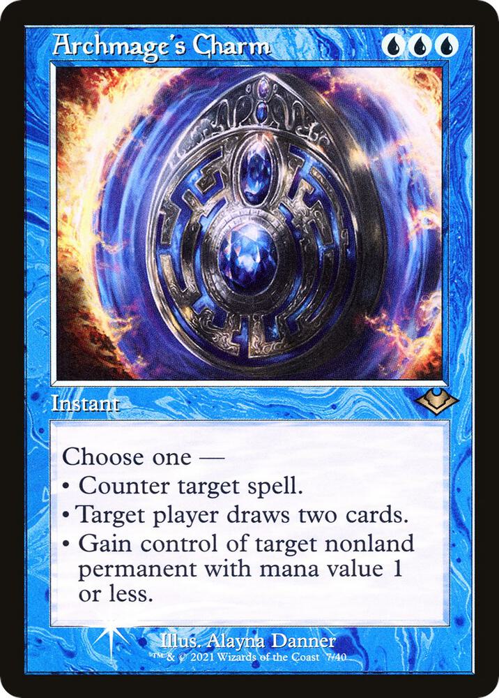 Archmage's Charm 7/40 (Modern Horizons)  - Retro Foil | Good Games Adelaide SA