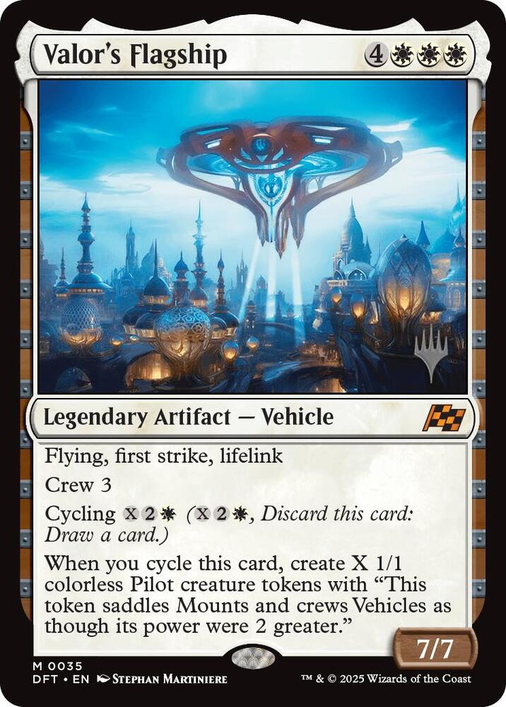 Valors Flagship 35 (Promo Pack: Aetherdrift)  - Foil | Good Games Adelaide SA