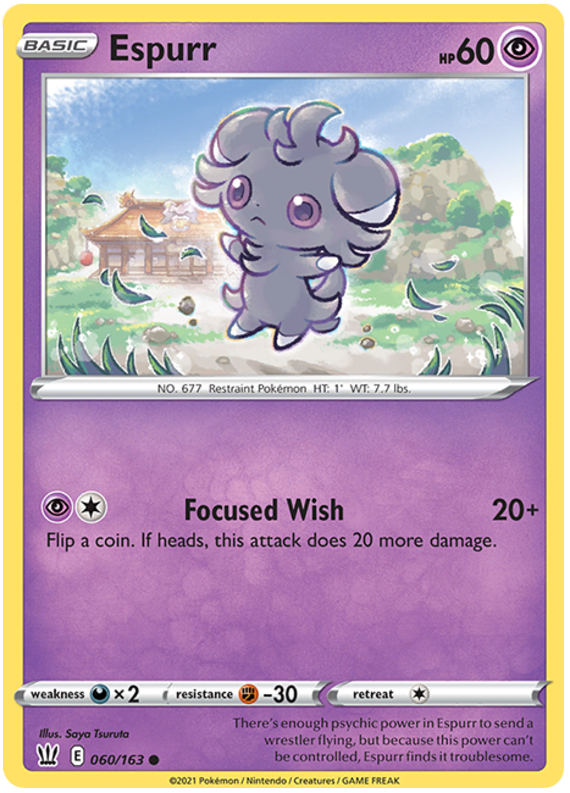 Espurr (060/163) [Sword & Shield: Battle Styles] | Good Games Adelaide SA