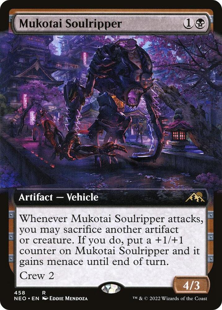 Mukotai Soulripper 458 (Kamigawa: Neon Dynasty)  - Extended Art Foil | Good Games Adelaide SA