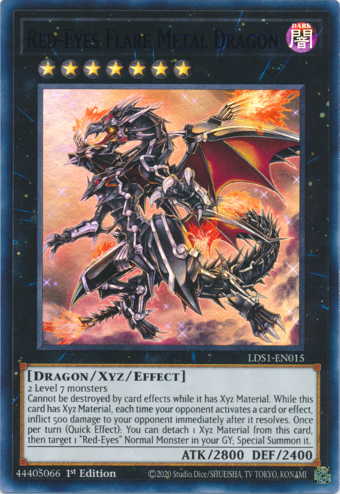 Red-Eyes Flare Metal Dragon (Purple) [LDS1-EN015] Ultra Rare | Good Games Adelaide SA