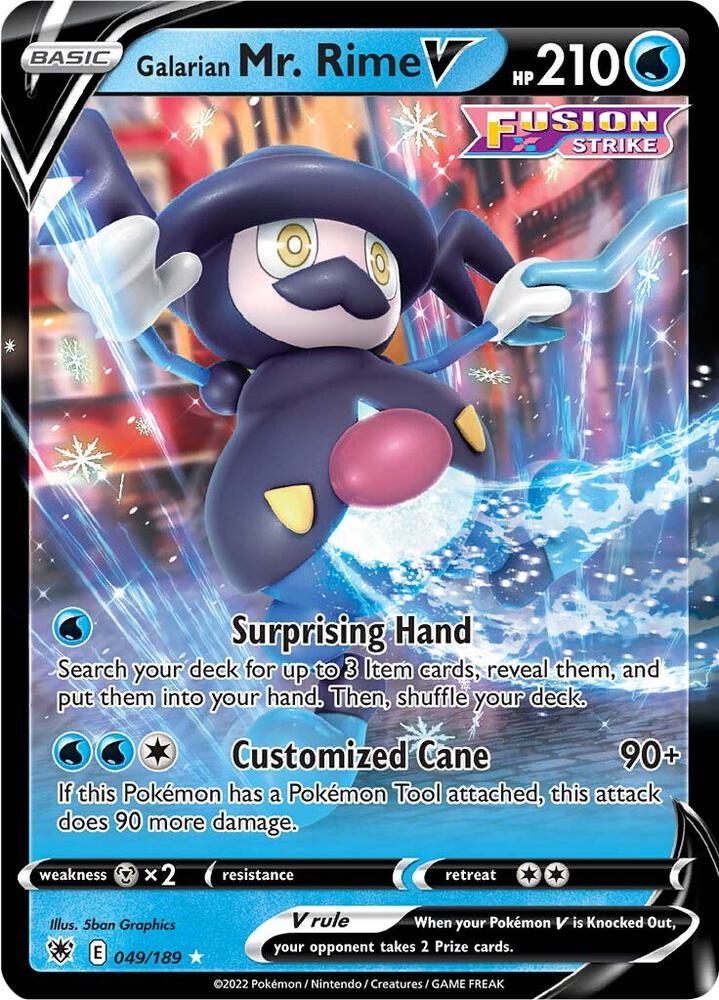Galarian Mr Rime V 049/189 (SWSH10: Astral Radiance)  - Holofoil | Good Games Adelaide SA