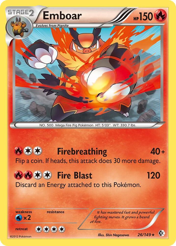 Emboar 26/149 (Boundaries Crossed)  - Holofoil | Good Games Adelaide SA