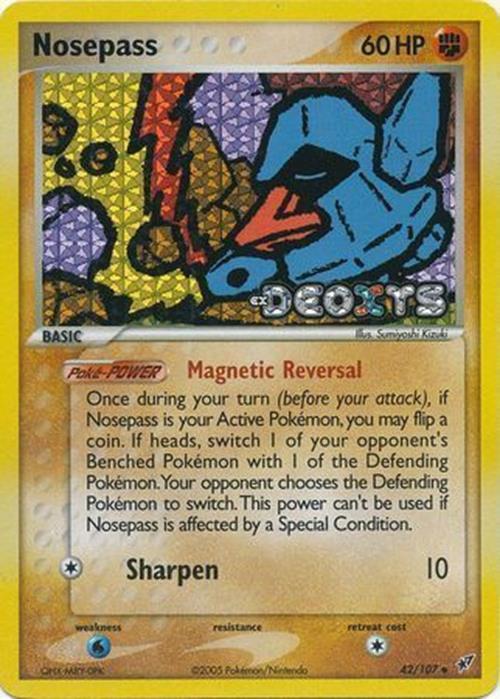 Nosepass (42/107) (Stamped) [EX: Deoxys] | Good Games Adelaide SA