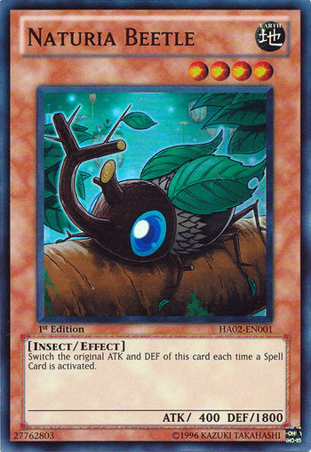 Naturia Beetle [HA02-EN001] Super Rare | Good Games Adelaide SA