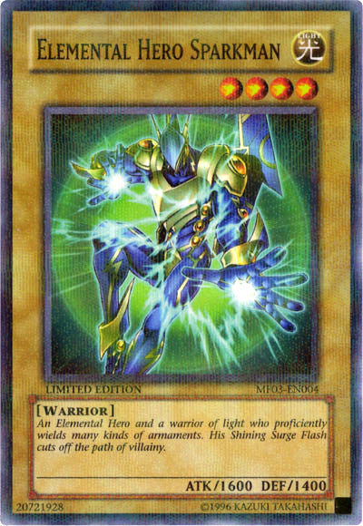 Elemental Hero Sparkman [MF03-EN004] Parallel Rare | Good Games Adelaide SA