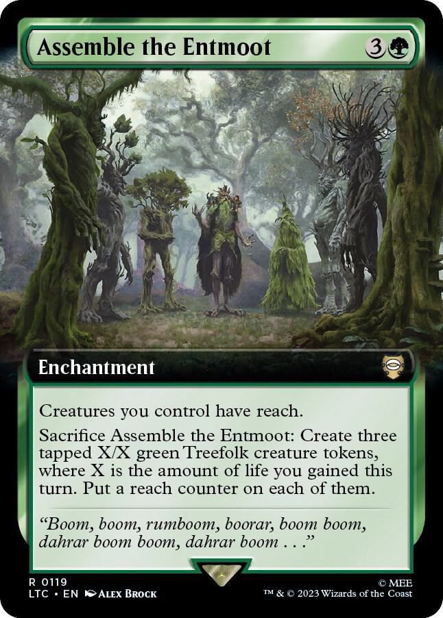 Assemble the Entmoot 119 (Commander: The Lord of the Rings: Tales of Middle-earth)  - Extended Art | Good Games Adelaide SA