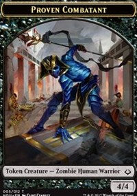 Proven Combatant // Cat Double-sided Token [Hour of Devastation Tokens] | Good Games Adelaide SA
