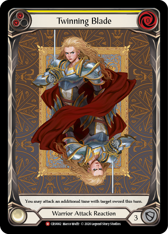 Twinning Blade [CRU082] 1st Edition Extended Art Rainbow Foil | Good Games Adelaide SA