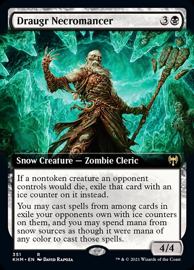 Draugr Necromancer (Extended Art) [Kaldheim] | Good Games Adelaide SA