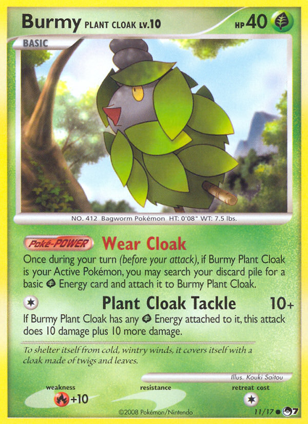 Burmy Plant Cloak (11/17) [POP Series 7] | Good Games Adelaide SA