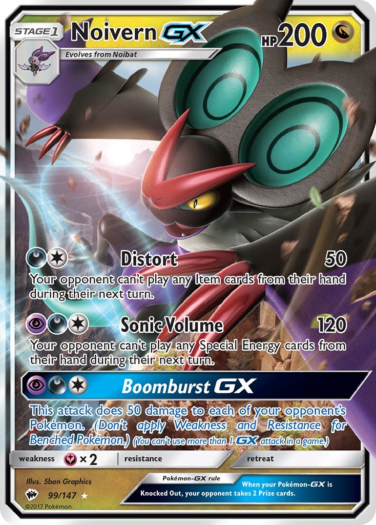 Noivern GX (99/147) [Sun & Moon: Burning Shadows] | Good Games Adelaide SA