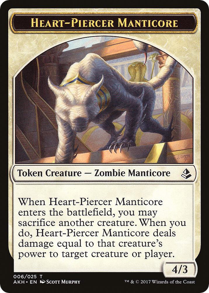 Heart-Piercer Manticore // Warrior 6 // 17 (Amonkhet)  | Good Games Adelaide SA