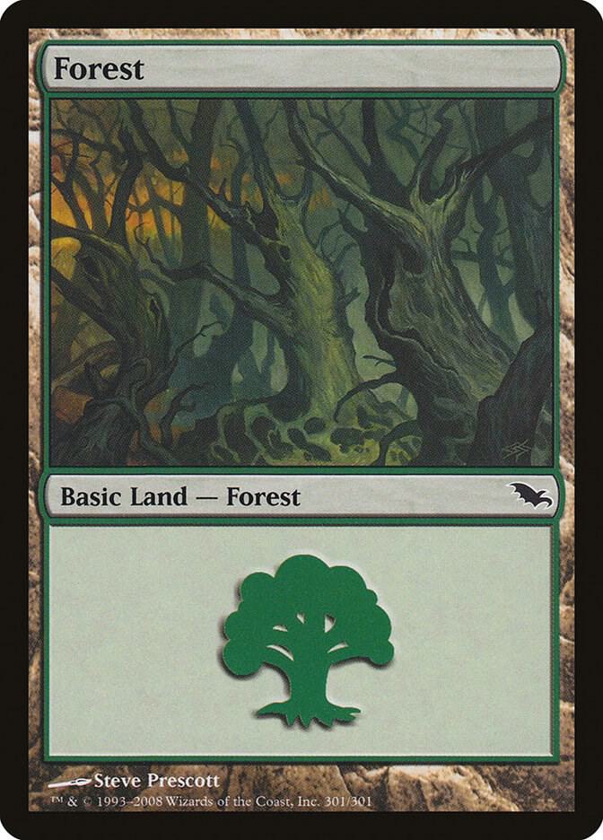 Forest 301 (Shadowmoor)  - Foil | Good Games Adelaide SA