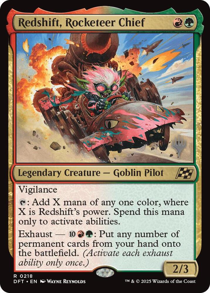 Redshift Rocketeer Chief 218 (Promo Pack: Aetherdrift)  - Foil | Good Games Adelaide SA