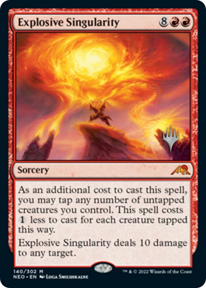 Explosive Singularity 140 (Promo Pack: Kamigawa: Neon Dynasty)  | Good Games Adelaide SA