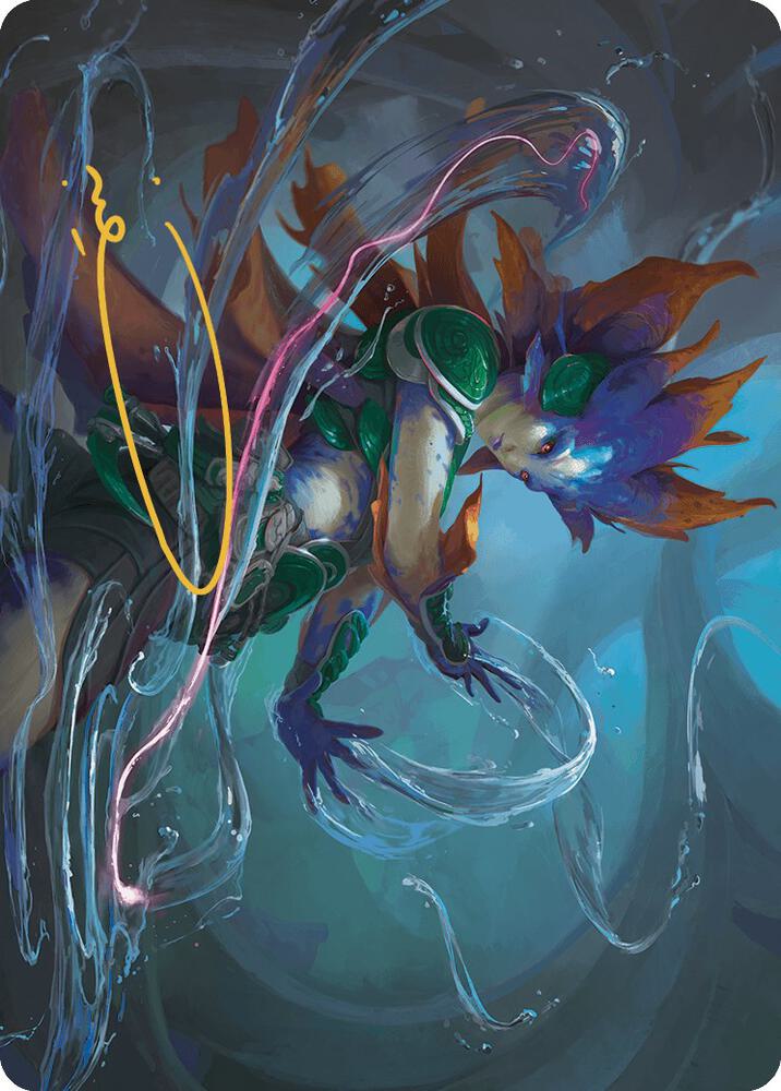 Nicanzil Current Conductor Art Card Gold Stamped Signature 36 (Art Series: The Lost Caverns of Ixalan)  | Good Games Adelaide SA