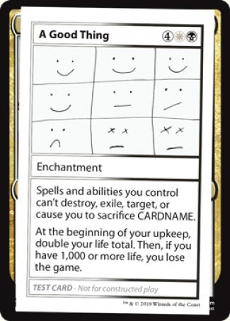 A Good Thing (2021 Edition) [Mystery Booster Playtest Cards] | Good Games Adelaide SA
