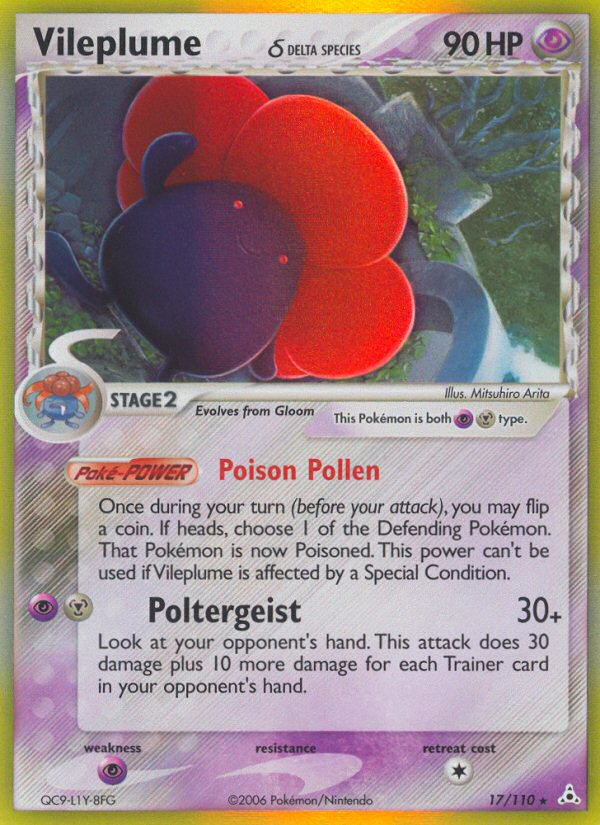 Vileplume (17/110) (Delta Species) [EX: Holon Phantoms] | Good Games Adelaide SA