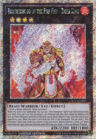 Brotherhood of the Fire Fist - Tiger King [CT11-EN001] Secret Rare | Good Games Adelaide SA