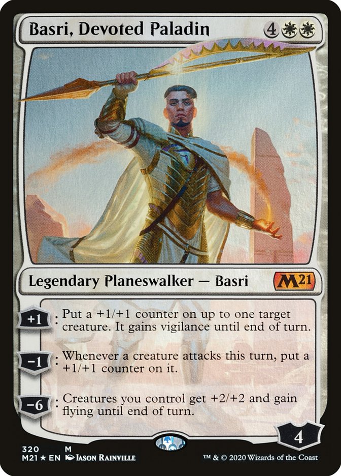 Basri, Devoted Paladin 320 (Core Set 2021)  - Foil | Good Games Adelaide SA