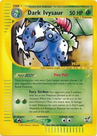 Dark Ivysaur (6) (Winner) (Jumbo Card) [Best of Promos] | Good Games Adelaide SA