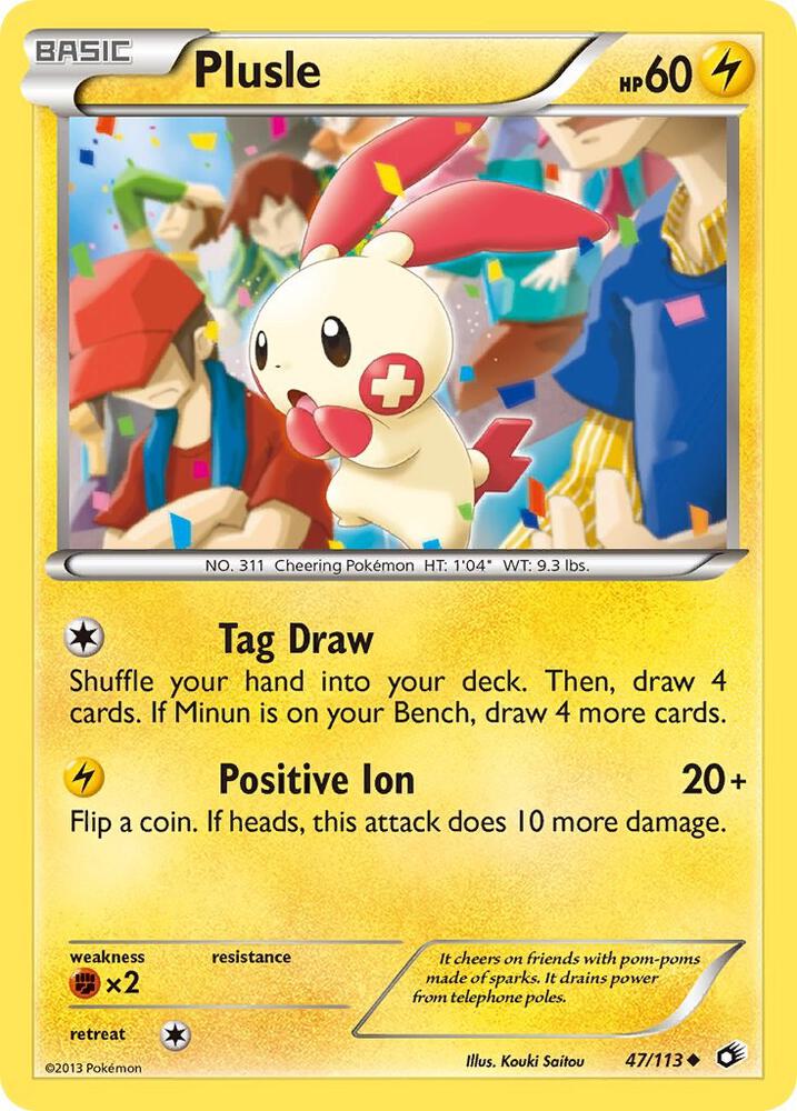 Plusle 47/113 (Legendary Treasures)  | Good Games Adelaide SA