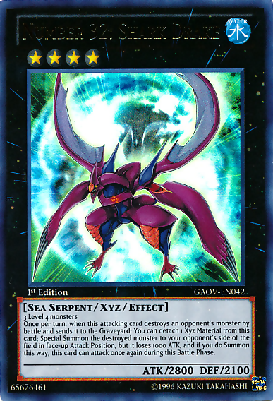 Number 32: Shark Drake [GAOV-EN042] Ultra Rare | Good Games Adelaide SA