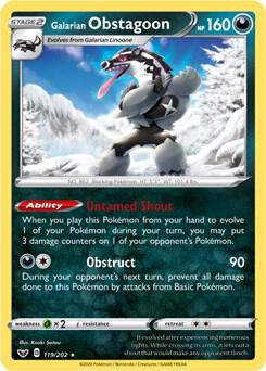 Galarian Obstagoon 119 202 119/202 (Deck Exclusives)  | Good Games Adelaide SA