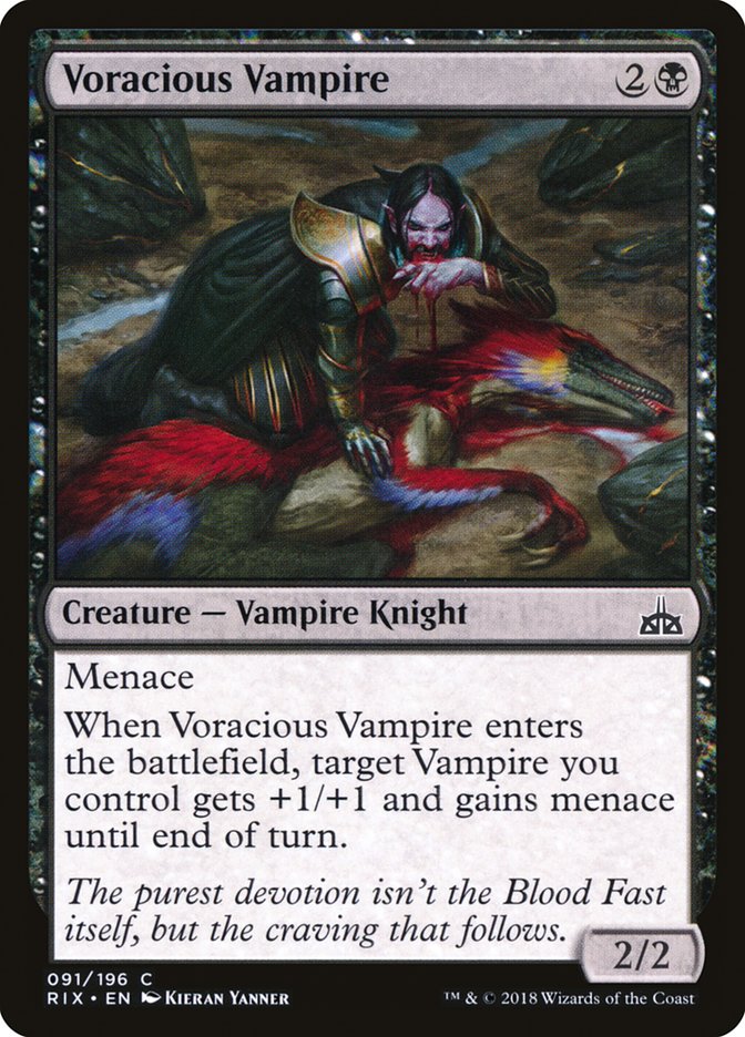 Voracious Vampire 91 (Rivals of Ixalan)  - Foil | Good Games Adelaide SA