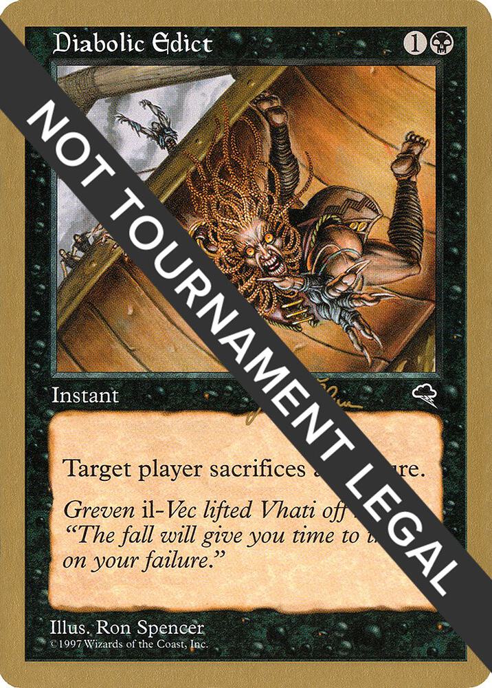 Diabolic Edict 1999 Jakub Slemr TMP  (World Championship Decks)  | Good Games Adelaide SA