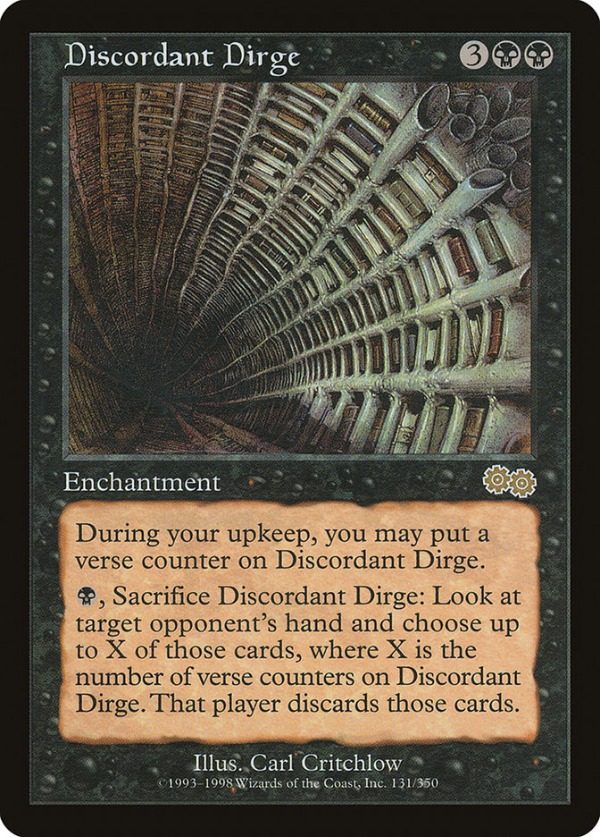 Discordant Dirge [Urza's Saga] | Good Games Adelaide SA