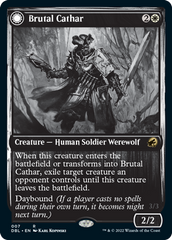 Brutal Cathar // Moonrage Brute [Innistrad: Double Feature] | Good Games Adelaide SA