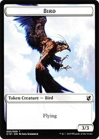 Bird (002) // Sculpture Double-sided Token [Commander 2019 Tokens] | Good Games Adelaide SA