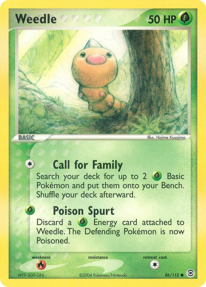 Weedle 86/112 (FireRed & LeafGreen)  | Good Games Adelaide SA