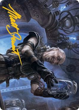 Delver of Secrets Art Card Gold Stamped Signature 21 (Art Series: Innistrad: Midnight Hunt)  | Good Games Adelaide SA