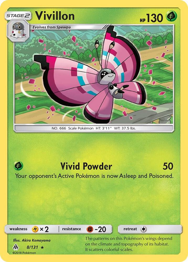 Vivillon 8/131 (SM - Forbidden Light)  | Good Games Adelaide SA